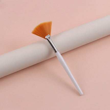 1/8pcs Fan Acid Brush Practical Facial Brushes Soft Portable Mask Brushes Soft Brush Skin Management Beauty Salon Brush Tool