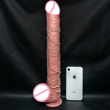 16.9in Realistic Long Soft Dildo with Suction Cup sex toys for men And Women Super Size Anal Sex Toy Masturbator adult sex toys