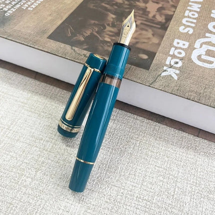 Wing Sung 630 Brief Fountain Pen Iraurita Nib 0.5~0.7mm Nib Piston Resin Gold Clip Pen Stationery Business Gifts Writing