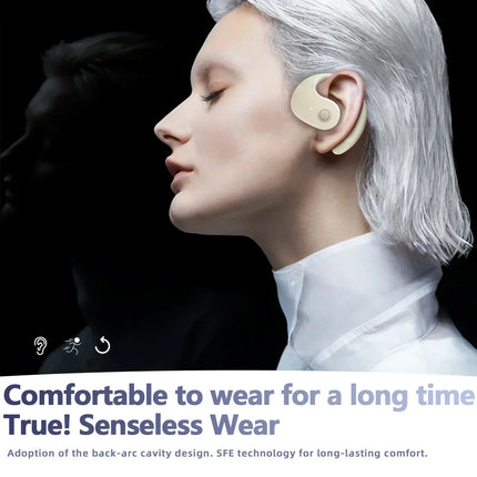 Wireless Headphones Bluetooth Headset with Mics HiFi Stereo Sound Earphones Smart Touch Sports Earbuds for phone