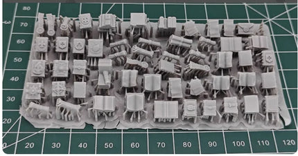 1/35 1/24 Scene Accessories Gravel and Grass Abandoned pipeline Flame effect parts 3D Printing Resin Accessories Fantasy Scene