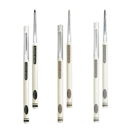 Waterproof Grey Brown Eyeliner Gel Pencil Ultra-fine Matte Smooth Eyeliner Pen Smudge Proof High Pigmented Eyeliner Pencil