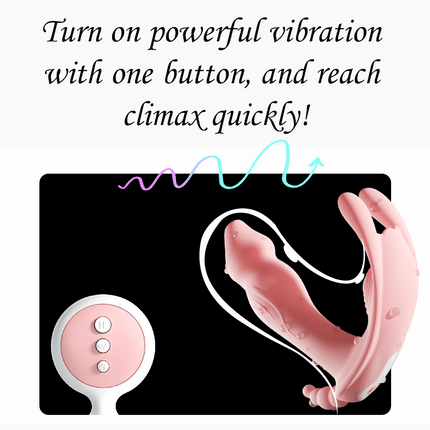 Wearable Dildo Vibrator G Spot Clitoris Stimulator Butterfly Vibrating Panties Erotic Toy Adult Toy for Women Orgasm Masturbator