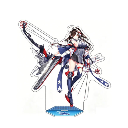 Azur Lane Acrylic Stand Keychain 2026 New Battle Ship Style Enterprise Belfast Takao Sovetsky Soyuz Character Merch