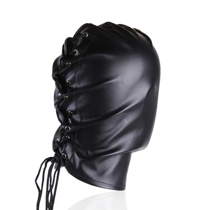 BDSM Sex Headgear Soft Adjustable Head Hood Closed Mask Binding band Mouth Ball Erotic Sex Toys Puppy Play K9 Bondage Kit