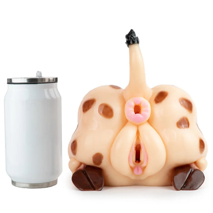 LUUK Lifelike Animal Big Ass Male Masturbator with Pocket Pussy Vaginal Anal Silicone Butt Torso Stroker Adult Sex Toy for Men