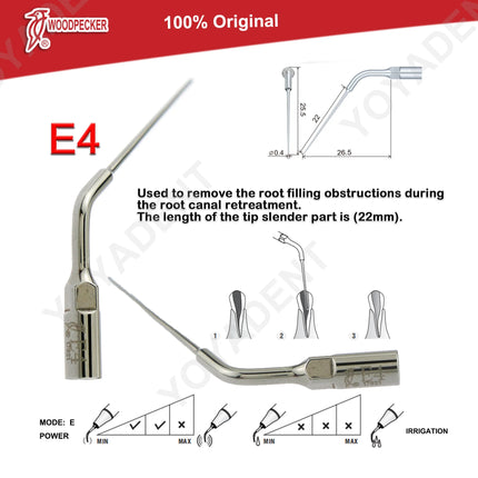 Woodpecker Tips DTE Dental Ultrasonic Endo Scaler Tips Scaling Tips Fit EMS UDS NSK SATELEC Scaler Handpiece Dentistry Tools