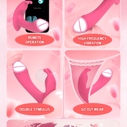 APP Bluetooth Control Vagina Vibrator Clitoris Stimulator Dildo Vibrator Sex Toy Wearable Panties Vibrator Adult Sex Toys Women