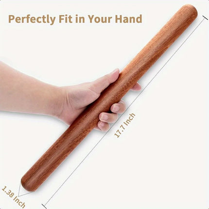 The French-style Rolling Pin Is A Wooden Rolling Pin Used for Baking. It Is Extra Long and Thickened.