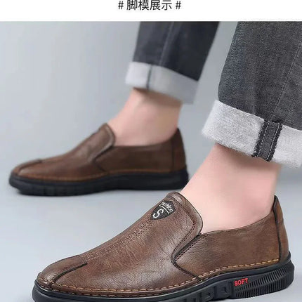 2026 PU Leather Men's Loafers Luxury Men Casual Shoes New Fashion Driving Shoes Breathable Slip on Men Moccasins Plus Size 39~44