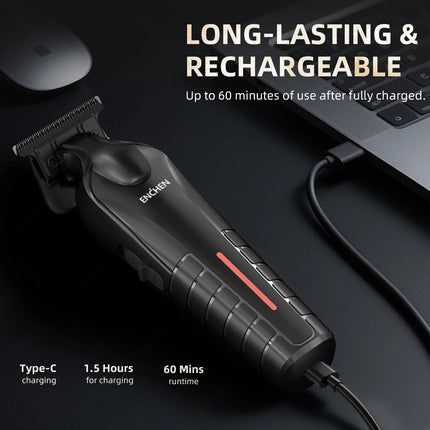 ENCHEN Sharp 6 Electric Multi Functional Trimmer Zero Gap T-Blade 5000RPM Powerful Motor The Best Gift