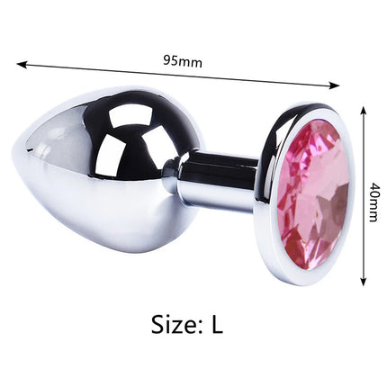 Anal Plug Jewelry Colorful Crystal Anal Plug Stimulator Anal Massage Dilatancy Toys G-point Massage Sex Wellness Adult Pleasure