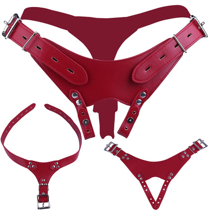 ANOSX Male Chastity Belt PU Leather Strap For Penis Cage Belts Chastity Cage Accessory Harness Underwear Sex Toys For Men