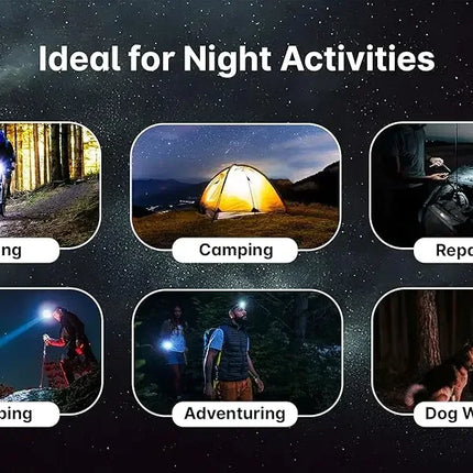 Flashlight Mini Keychain Light Work Light Rechargeable Lamp Super Bright Portable Lanterns LED Sensor Headlamp Fishing Camping