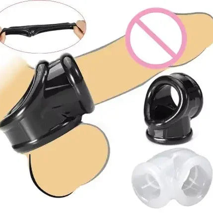 Elastic Scrotum Bondage Ring Penis Erection Ring Testis Cock Ball Stretcher Delayed Ejaculation Male Masturbation Sex Products