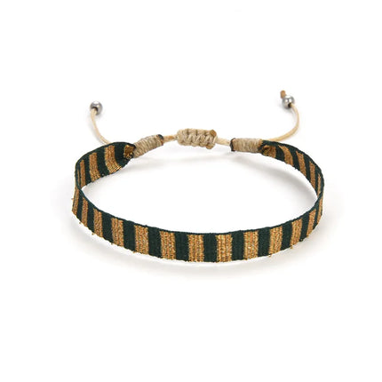 KKBEAD Wholesale Handwoven Bracelet Colombia Cloth Braided Wristband Bracelets for Women Men Gift Hippie Boho Friendship Jewelry