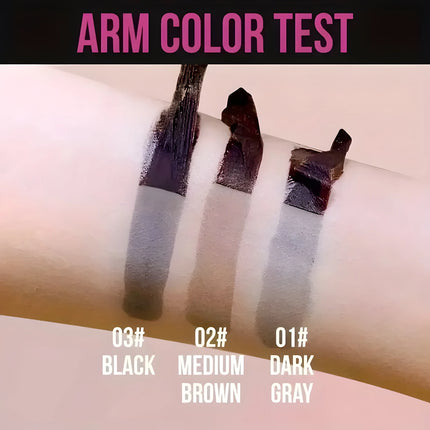 Waterproof Tattoo Brow Peel Off Tint with Stencils - Semi-Permanent Eyebrow Tint Lasts Up to 3 Days - Easy to Apply and Long-Las