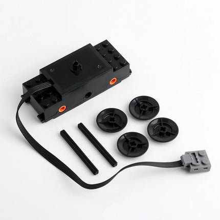 Train Motor 88002 MOC Power Functions Power Up Technical Speed Motor Building Blocks for 10254 53401 53400 Rail Tracks DIY Car