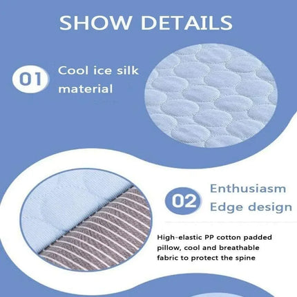 Cooling Pad Bed for Dogs Cats Puppy Kitten Cool Mat Pet Blanket Ice Silk Material Soft for Summer Sleeping Pink Blue Breathable