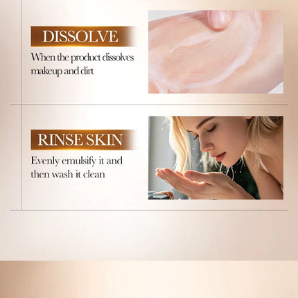 BIOAOUA Rice Raw Pulse Pure Pore Cleansing Oil Makeup Remover Gently Dissolve, Moisturize, Soothe Facial Makeup Remover