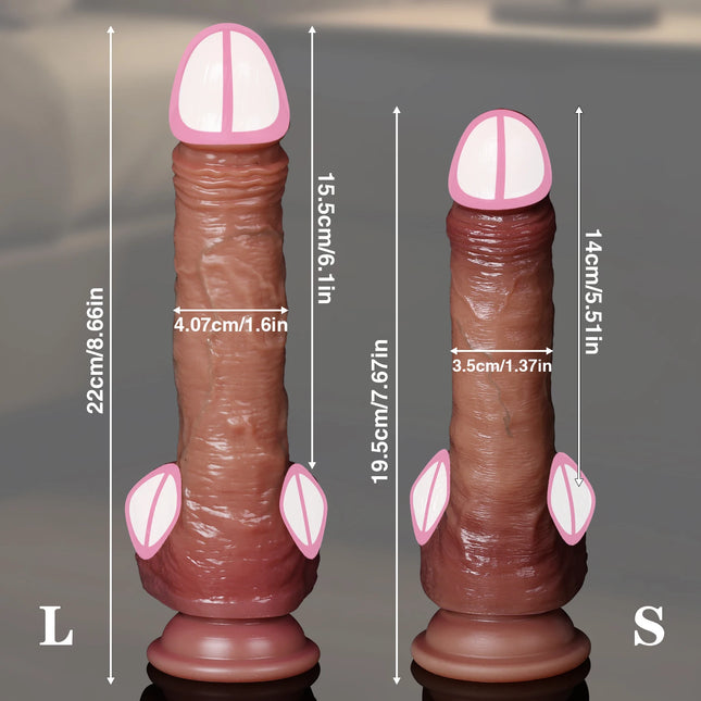 Realistic Dildo Vagina G-Spot Stimulator Anal Plug Fully Automatic Silicone Vibrating Penis Masturbator Sex Toys for Women Men