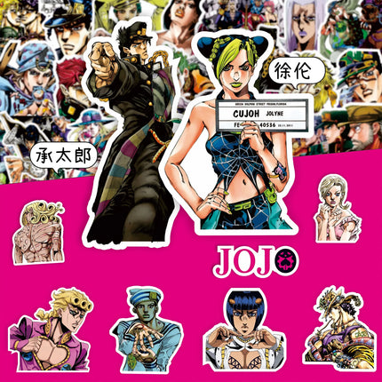 10/40/82PCS Hot Anime JoJo's Bizarre Adventure Cool Personality Creative Decorative Graffiti Stickers DIY Motorcycle Skateboard
