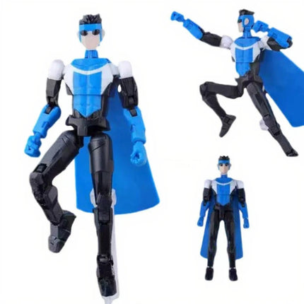 3D Printed Dummy 13 Invincible Boy Titan Model Multi-jointed Movable Action Figure Desktop Ornament Animation Model For Kids Fan