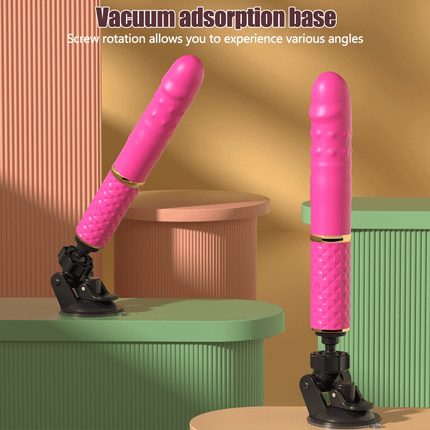 Mini Size Thrusting Dildo Vibrator Suction Cup G Spot Massager 10 Modes Clitoral Stimulator Adult Sex Toy for Women Beginner