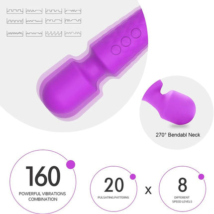 Powerful Vibrating AV Vibrator Magic Wand Clitoris Stimulator Sex Toys for Women G Spot Massager Adult Female Sex Erotic Product