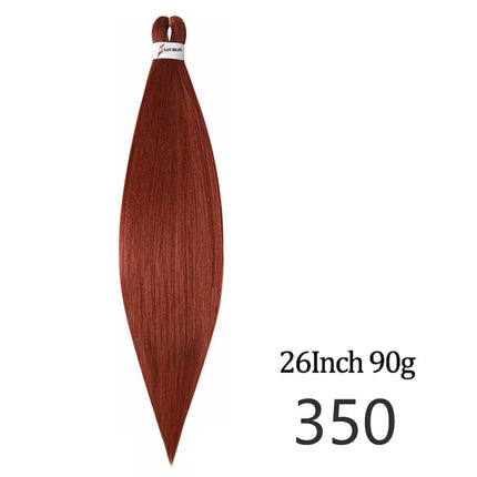 Pre-stretched long braided hair 26-inch crochet braided hair synthetic African Ombre giant Xpression braided hair