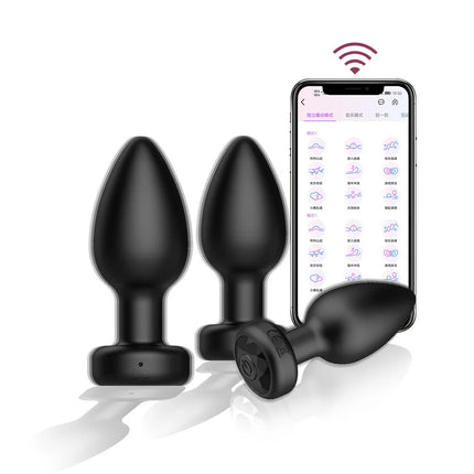 Anal Plug Vibrating Butt Plug, Adult Sex Toys 3PCS Silicone Anal Plugs, Anal Sex Toys with Remote Control 10 Vibrating Vibrator