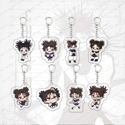 JJK nime Figure Choso Keychain Bag Charms Accessories Choso Chibi Acrylic  Keyrings Pendant Fans Friends Gifts