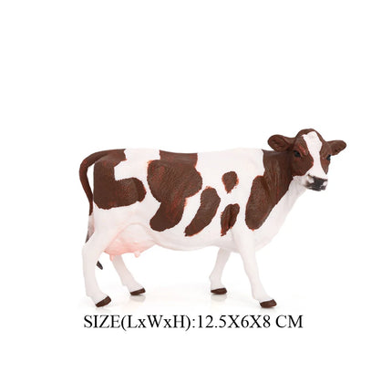 Simulation Texas Longhorn Bulls Musk OX Yak Cow Farm Animals Buffalo Calf Bull Model Figures  Home Decor Educational Toys