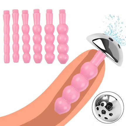 Metal ABS Catheter Set Horse Eye Urethral Plug Male Porous Urinary Tract Expander Alternative Adult Toy Urethral Stimulator