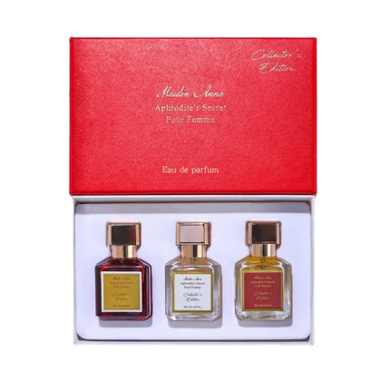 25ML*3PCS Gift Box Set Floral Scent Pheromone Women Perfume Men Cologne Balminess Body Spray Lasting Fragrance Eau De Parfum