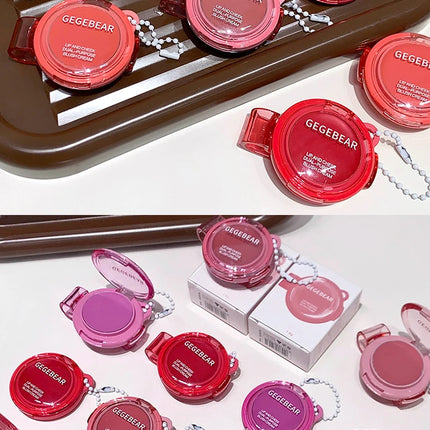 Gege Bear Multi-use Matte Blush Cream, Dual Purpose Lip and Cheek Tint, Long-lasting Single Shade Blush for All Skin Types