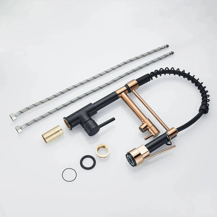 Kitchen Faucet with Pull Down Sprayer High Arc Single Handle Spring Kitchen Sink Faucet