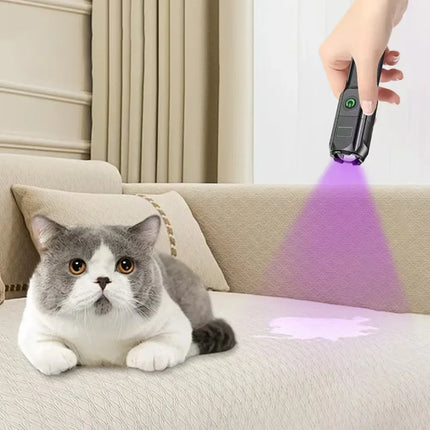 Portable UV Flashlight UV 395NM Zoomable ABS Torch 3 Modes Camping Ultraviolet Flashlights For Pet Stacks Fluorescent Detection