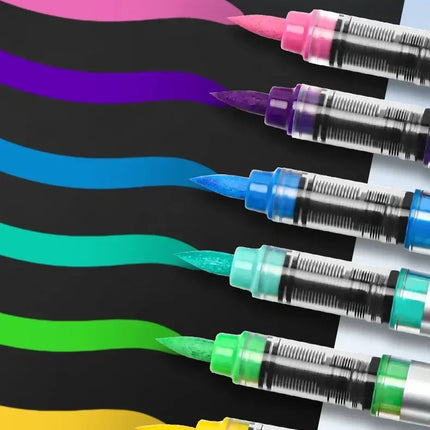 GRASP 120/1 Colors Acrylic Marker Pens Waterproof Pen Soft Brush Nib Student Art for Glass Stone Art School Supplies Stationery