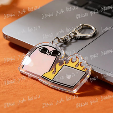 Funny XP 98 Window 10 Computer Keychains for Accessories Bag Charm Programmer Keyrings Jewelry Friends Birthday Gifts