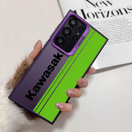 Maisto K_kawasakiES Phone Case For Samsung Galaxy S25 Edge S24 S23 S22 S21 S20 Ultra Silicone Colorful Silver Phone Case