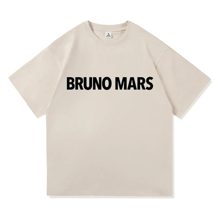Bruno Mars The Romantic Tee Shirt 2026 New Album Retro Men/women Clothing Harajuku High Quality Tops Cotton TShirts Vintage