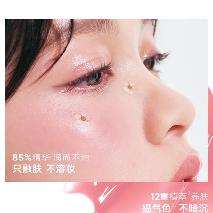 Judydoll Water Light Cream Hydrating Blush Multi Purpose Moisturizing High Light Expanding With Puff Long-lasting Face Makeup