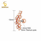 Rose Gold 2 / 5mm Titanium Pole
