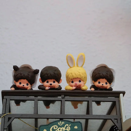 Genuine Sonny Angle X Monchichi Hippers Series Blind Box Collect Mini Figure Kawaii Doll Sakura Desktop Decor Kid Girl Gift