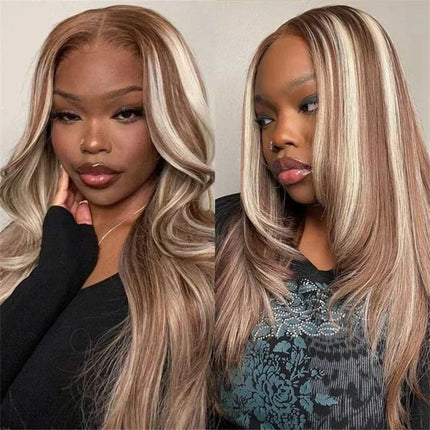 P30/613 Body Wave Highlight Wig Vietnamese Glueless Wigs Human Hair 613 Bone Straight Blonde Wigs 13x6 Hd Lace Frontal Wig