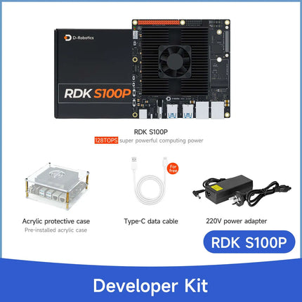 D-Robotics RDK S100/S100P Robot Development Kit with 80/128 TOPS Computing Power and RDK S100 Intelligent Computing Power Core