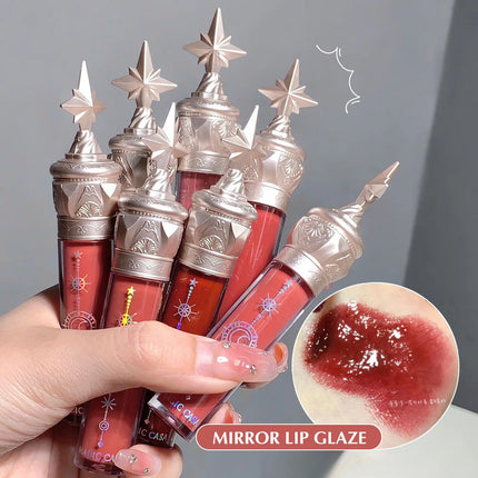 Moisturizing Mirror Lip Gloss Waterproof Long Lasting Lip Plumping Glaze High Shine Liquid Lipstick For Girl Dating Party Makeup