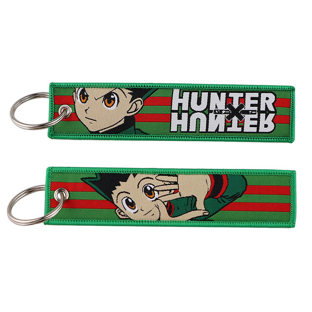 Cool Hunter Anime Men Women Keychain for Cars Cool Key Tags Key Fobs Holder Decorative Key Ring Accessories Gifts