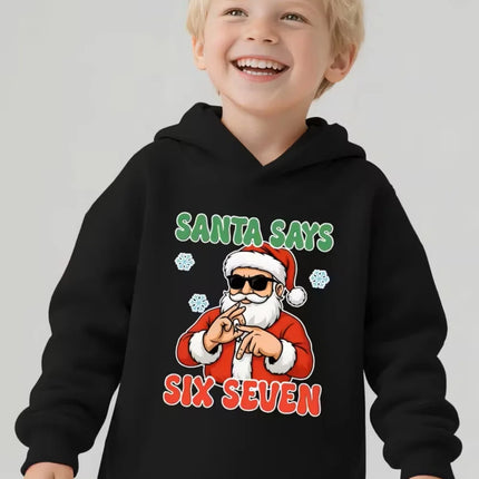 Funny Six Seven 6 7 Meme Hoodie for Kids Chaotic Humor Y2k Game Saying Tee Christmas Gift Boys Tops Fashion Children's Clothing